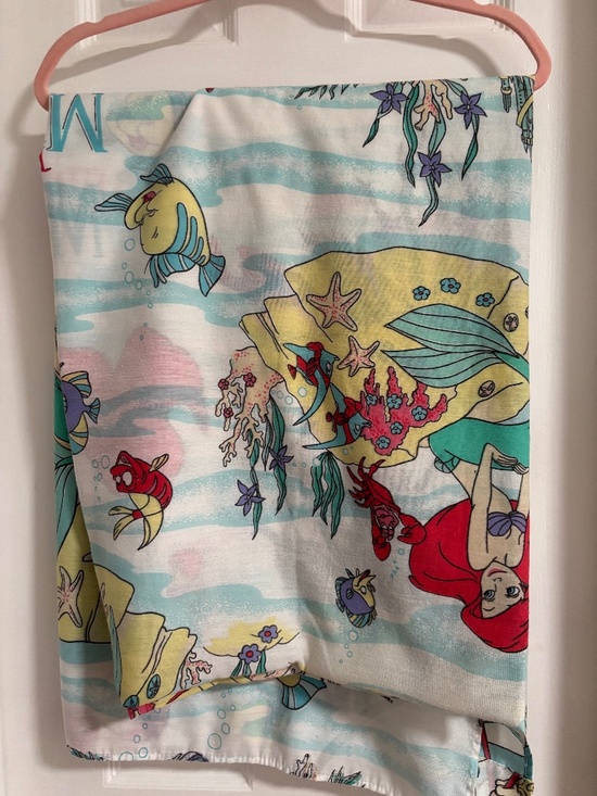 Disney Other - Vintage Disney The Little Mermaid Twin Flat Sheet 90s Ariel Under the Sea